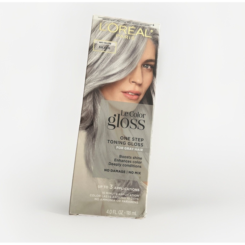 Loreal‎ Paris Le Color Gloss for Gray Hair SILVER Anti-Yellow Toning Gloss